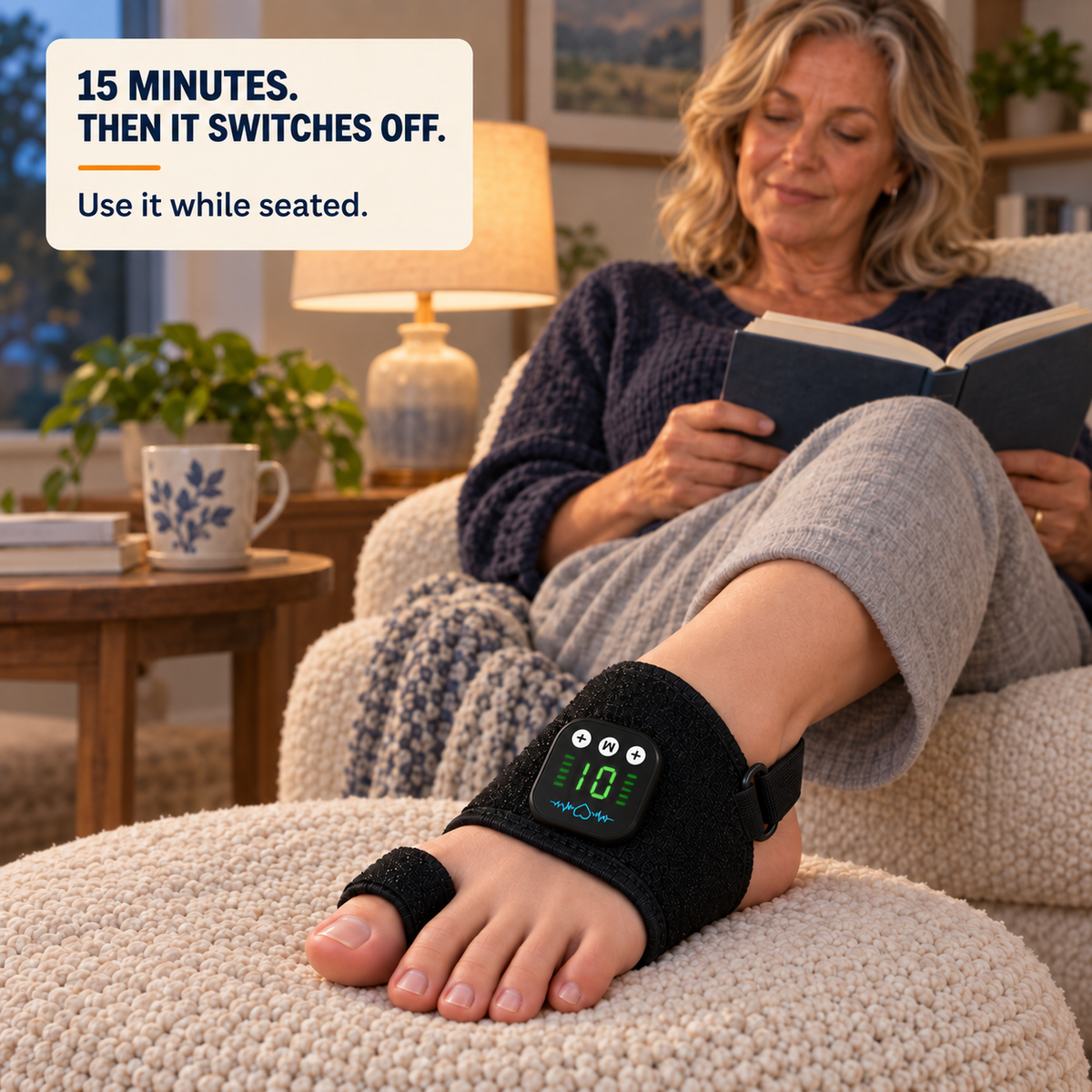 Support the Toe. Help Calm the End-of-Day Ache.